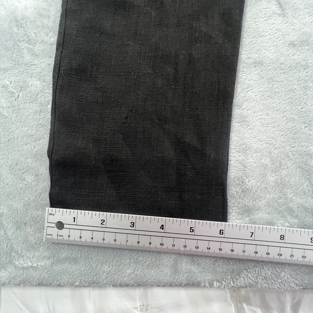 Offon Clothing Linen Jumpsuit Womens S Black Sleeveless Button Front Pockets - Picture 9 of 15